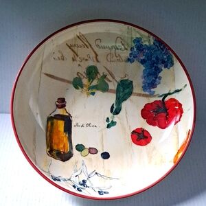 Pretty wide dish bowl.Williams sonoma made in portugal , microwavable , dishwash